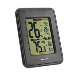 Nhiệt ẩm kế điện tử Homedics UHE-HM100 - Theo dõi độ ẩm và nhiệt độ chính xác trong nhà, màn hình LCD dễ đọc, sử dụng cho gia đình và văn phòng.