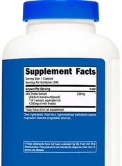 Cây Kế Sữa Nutricost 1,000 MG - Hỗ Trợ Chức Năng Gan Khỏe Mạnh, Phục Hồi Gan Nhiễm Mỡ, Xơ Gan, Viêm Gan Virus - 120 Viên Nhật Bản