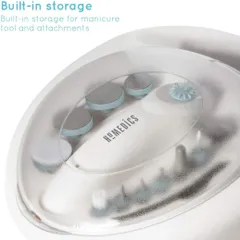Bộ Dụng Cụ Làm Nail Chuyên Nghiệp 10 Đầu Mài HoMedics MAN-3023A-EU - Thiết Bị Làm Đẹp Sang Trọng Tại Nhà