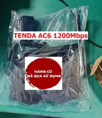 Router Wifi Tenda AC6 1200Mbps - Thiết Bị Phát Sóng 4 Râu Tốc Độ Cao, Hỗ Trợ Cài Đặt Tiếng Việt, Phù Hợp Gia Đình