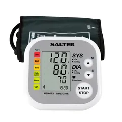 Máy đo huyết áp bắp tay điện tử Salter GB-BPA9201EU - Công nghệ Smart Measure, Bộ nhớ 120 kết quả, Phát hiện nhịp tim không đều