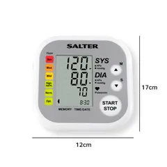 Máy đo huyết áp bắp tay điện tử Salter GB-BPA9201EU - Công nghệ Smart Measure, Bộ nhớ 120 kết quả, Phát hiện nhịp tim không đều