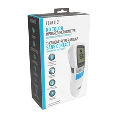 Nhiệt Kế Hồng Ngoại Không Tiếp Xúc HoMedics TIE-210 - FDA Chứng Nhận, Đo Nhiệt Độ Cơ Thể & Vật Thể, Hiển Thị 3 Màu, Tự Động Tắt, Lưu 50 Kết Quả