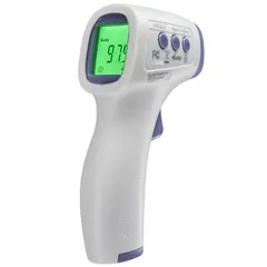 Nhiệt kế hồng ngoại không tiếp xúc HoMedics TIE-240 - Chứng nhận FDA, Đo 6 trong 1, Hiển thị 3 màu, Bộ nhớ 50 kết quả