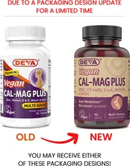 Viên uống Bổ Sung Canxi, Vitamin D & Magiê Thuần Chay Vegan Cal-Mag Plus 90 viên - Hỗ trợ xương khớp khỏe mạnh, hàng chính hãng Mỹ