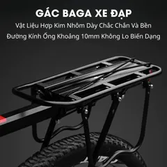 Gác Baga Xe Đạp BIKE PRO Hợp Kim Nhôm Không Gỉ Tải Trọng 60kg - Tiện Lợi Cho Chuyến Đi Dài Hàng Ngày