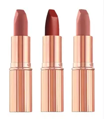 Set Son Charlotte Mini 3 Màu - Bộ Son Tôn Da Mịn Màu Đỏ, Hồng, Vàng Trendy - Phụ Kiện Trang Điểm Không Thể Thiếu