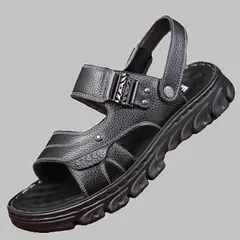 Dép da nam cao cấp D6 CP336 - Sandal thời trang lịch sự dễ phối đồ cho đi học, đi chơi và đi làm