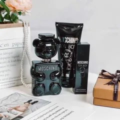 Set Nước Hoa Moschino Toy Boy Nam - Combo 100ml + 10ml + Xịt 100ml - Hương Nước Hoa Quyến Rũ Cho Phái Mạnh