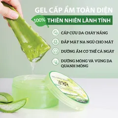 Gel Dưỡng Ẩm Nha Đam Milaganics 270ml - Dưỡng Da Mềm Mại, Cấp Nước, Chống Lão Hóa với Vitamin E nhập khẩu Việt Nam