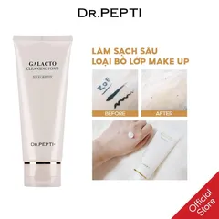 Sữa Rửa Mặt Dưỡng Ẩm Sáng Da Dr.Pepti+ Galacto Cleansing Foam 110ml - Làm Sạch Sâu, Ngăn Ngừa Mụn, Dưỡng Ẩm Cho Mọi Loại Da
