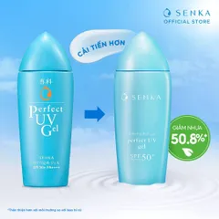 Gel Sữa Chống Nắng Senka Perfect UV Gel SPF50+ PA++++ 80g - Dưỡng ẩm, Bảo vệ da khô khỏi tia UV, không nhờn rít