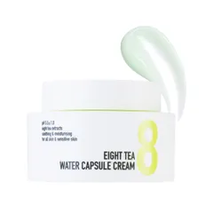 Kem Dưỡng Ẩm B.O.M 8 Chiết Xuất Trà - Eight Tea Water Capsule Cream 50g Cho Da Nhạy Cảm, Cấp Ẩm Nhanh, Giữ Da Mềm Mại