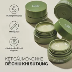Mặt Nạ Ngủ Môi Gilaa Vegan B5 - Sản Phẩm Trẻ Hóa 10ml Giúp Cấp Ẩm Chuyên Sâu, Phục Hồi Da Môi Nứt Nẻ, Thâm Sạm