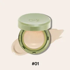 Phấn nước Gilaa Vegan Super Glow Cushion SPF50+ PA++++ - Giúp da căng bóng, bền màu 24h, chứa 20% rau má, phù hợp cho da nhạy cảm, mụn