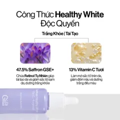 Tinh Chất Đậm Đặc Gilaa Saffron 5ml, Serum Làm Sáng Da, Khôi Phục Độ Đều Màu, Chứa Retinol & Vitamin C, Mỹ Phẩm Hàn Quốc