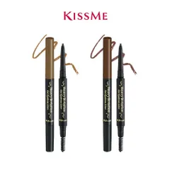 Bút Kẻ Lông Mày & Mí Mắt Kissme Heavy Rotation Gel 0.1g - Thiết Kế 2 Đầu Tiện Dụng, Chống Nước, Dưỡng Ẩm, Xuất Xứ Nhật Bản