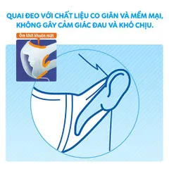 Khẩu Trang Unicharm 3D Mask Nhật Bản - Thiết Kế Thông Minh Ngăn Virus, Khói Bụi, Cảm Giác Thoải Mái, Dễ Chịu, Quai Đeo Co Giãn