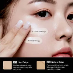 Siêu Phấn Nước Glamrr Q 15g Vegan Super Glow Cushion SPF50+/PA++++ - Phấn Trang Điểm Căng Bóng Chăm Sóc Da, Ngăn Ngừa Nắng