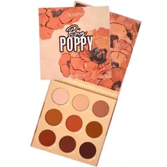 Bảng Phấn Mắt Colourpop Big Poppy Palette - 9 Ô Màu Lì Tone Cam Nâu Cá Tính, Thời Trang, Duy Trì 8 Giờ Mái Lớp ấn Tượng