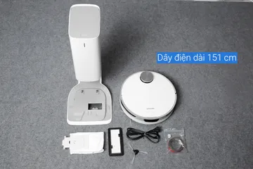 Robot Hút Bụi Thông Minh Samsung VR30T85513W/SV - Lực Hút 4200PA, Thiết Kế Nhỏ Gọn, Tự Tạo Bản Đồ 3D, Điều Khiển Bằng Giọng Nói