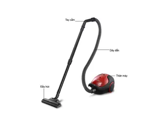Máy Hút Bụi Panasonic MC-CG373RN46 1800W - Công Suất Mạnh, Thiết Kế Nhỏ Gọn, Bộ Lọc HEPA, Dung Tích 1.4L, Tiện Lợi Cho Mọi Gia Đình