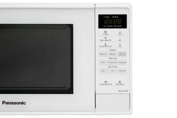 Lò Vi Sóng Panasonic NN-ST25JWYUE 20L - Thiết Kế Trắng Sang Trọng, Đa Chức Năng Hâm, Nấu, Rã Đông, Điều Khiển Điện Tử Tiếng Việt