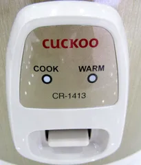 Nồi cơm điện Cuckoo CR-1413 2.5L Nắp Gài - Thiết Kế Gọn Nhẹ, Công Suất 820W, Chức Năng Nấu và Hâm Nóng Tiện Lợi