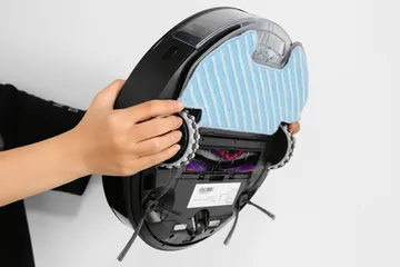 Robot Hút Bụi Lau Nhà Samsung VR05R5050WK/SV 55W - Thiết Kế Gọn Nhẹ, Công Suất 4200 Pa, Điều Khiển Qua Ứng Dụng Thông Minh