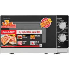 Lò Vi Sóng Sharp R-G222VN-S 20L - Nấu Nướng Kết Hợp Hiện Đại với Chức Năng Rã Đông Tự Động và Thiết Kế Sang Trọng
