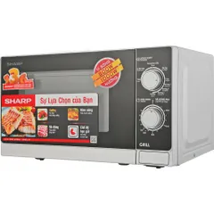 Lò Vi Sóng Sharp R-G222VN-S 20L - Nấu Nướng Kết Hợp Hiện Đại với Chức Năng Rã Đông Tự Động và Thiết Kế Sang Trọng