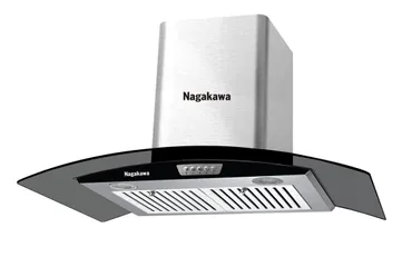 Máy Hút Mùi Nagakawa NAG1857 - Máy Hút Mùi Kính Cong 70CM Công Suất 200W, Lưu Lượng 1000m³/h, Bảo Vệ Không Khí Sạch, Đẹp, Hiện Đại
