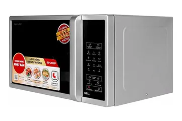 Lò Vi Sóng Sharp R-G372VN-S 23 Lít Có Nướng, Thiết Kế Sang Trọng, Công Suất 800W - Nấu, Hâm, Rã Đông Tiện Lợi cho Bếp Nhà Bạn