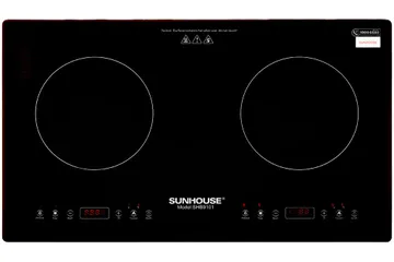 Bếp từ đôi Sunhouse SHB9101 - Bếp từ hiện đại lắp âm, bảng điều khiển cảm ứng, mặt kính ceramic bền đẹp, hẹn giờ tiện lợi
