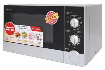 Lò Vi Sóng Cơ Có Nướng Sharp R-G302VN-S 23 Lít - Hẹn Giờ 35 Phút, Công Suất 800W, Thiết Kế Đơn Giản, Tiện Dụng Cho Gia Đình Nhỏ
