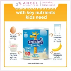 Sữa Pediasure Mỹ Grow & Gain 400g Hương Vani