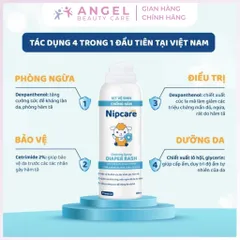 Xịt Vệ Sinh Nipcare 80ml - Ngừa Hăm, Bảo Vệ Da Bé Nhạy Cảm