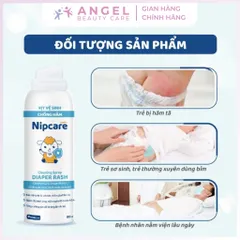 Xịt Vệ Sinh Nipcare 80ml - Ngừa Hăm, Bảo Vệ Da Bé Nhạy Cảm