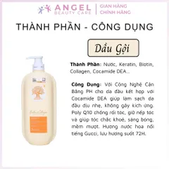 Cặp Dầu Gội Xả Biotin Collagen Voudioty Vàng 500ml Phục Hồi Tóc, Ngăn Gãy Rụng