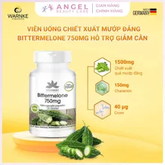 Viên Uống Giảm Cân Mướp Đắng Warnke Bittermelone 750mg, 120 viên
