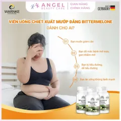Viên Uống Giảm Cân Mướp Đắng Warnke Bittermelone 750mg, 120 viên