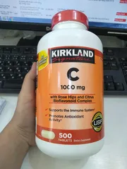 Ảnh đánh giá Viên uống Vitamin C 1000mg Kirkland Mỹ - Hộp 500 viên bổ sung vitamin, tăng cường miễn dịch, làm đẹp da, dễ uống vị cam
