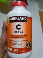 Ảnh đánh giá Viên uống Vitamin C 1000mg Kirkland Mỹ - Hộp 500 viên bổ sung vitamin, tăng cường miễn dịch, làm đẹp da, dễ uống vị cam