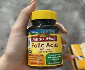 Ảnh đánh giá Viên uống bổ sung Acid Folic 400mcg Nature Made 250 viên - Hỗ trợ sức khỏe cho bà bầu, ngăn ngừa dị tật thai nhi