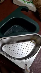 Ảnh đánh giá Rổ Treo Góc Chậu Rửa Chén Đa Năng Inox 304 - Dụng Cụ Tiện Ích Cho Nhà Bếp Kèm Sticker & Keo Dán Siêu Dính