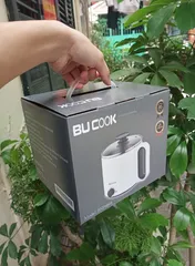 Ảnh đánh giá Nồi Lẩu Điện Mini Bu Cook BNP6868 1.5L - Công Suất 900W, Chống Dính, Dành Cho Nhóm 2-3 Người, Màu Trắng Hiện Đại