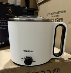 Ảnh đánh giá Nồi Lẩu Điện Mini Bu Cook BNP6868 1.5L - Công Suất 900W, Chống Dính, Dành Cho Nhóm 2-3 Người, Màu Trắng Hiện Đại