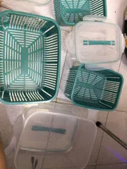 Ảnh đánh giá Set 5 hộp đựng thực phẩm có nắp đậy - Giải pháp tiện lợi cho tủ lạnh, bảo quản rau củ quả tươi ngon, tiết kiệm không gian
