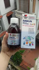 Ảnh đánh giá Siro Doppelherz Kinder Immune 150ml - Hỗ trợ tăng cường miễn dịch cho bé, vitamin A, C, D3 giúp trẻ khỏe mạnh, dễ uống.
