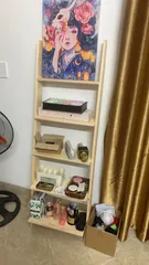 Ảnh đánh giá Kệ Gỗ Trang Trí Phòng Khách Hình Thang 3 Tầng - Thiết Kế Hiện Đại, Chất Liệu Gỗ Thông Cao Cấp, Tiết Kiệm Không Gian